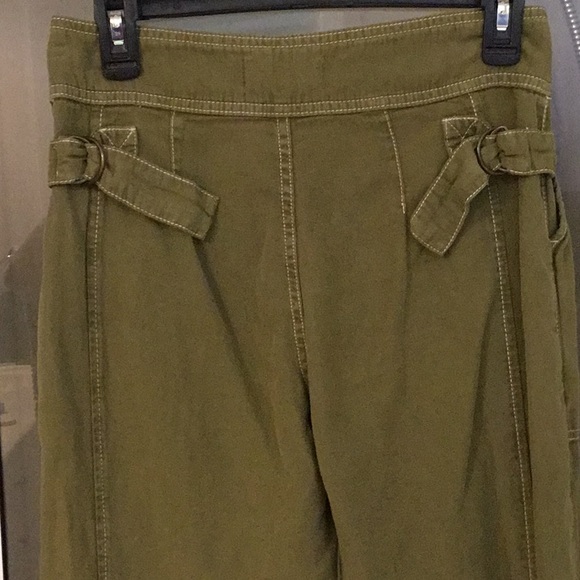 ANTHROPOLGIE army green utility pants, soft fabric, size 2.:) - Picture 5 of 6